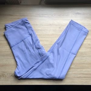 Athleta crop leggings with side pockets Sz Sm